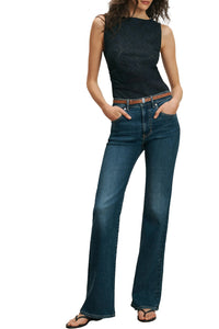 Selah Lace Tank Top in Navy