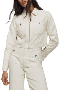 Patty Moto Jacket in Ecru