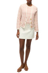 Claudine Knit Jacket in Off White Pink Clay