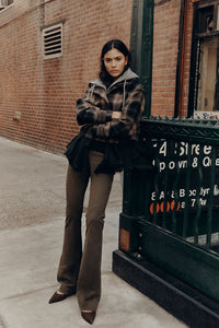 Bateman Plaid Jacket in Black Multi