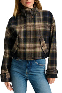 Bateman Plaid Jacket in Black Multi