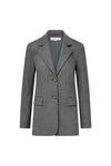 Ryanne Wool Jersey Jacket in Medium Heather Grey