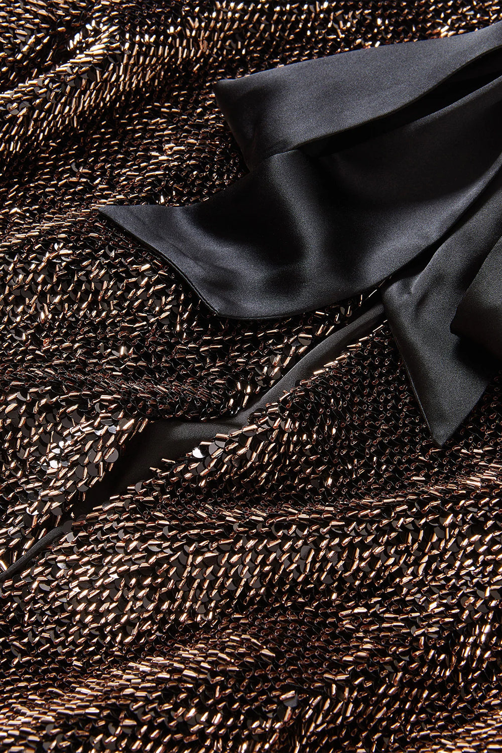 Bancroff Sequin Jacket in Copper Black