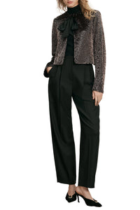 Bancroff Sequin Jacket in Copper Black