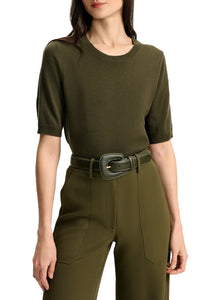 Shana Cashmere Sweater in Cypress