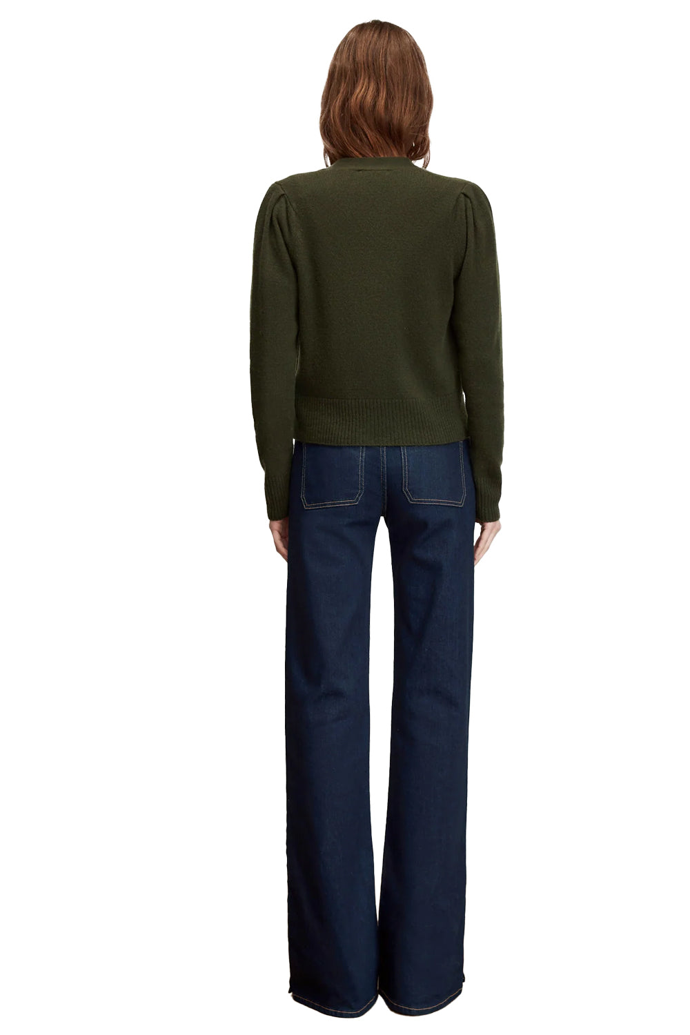 Solene Cashmere Cardigan in Loden