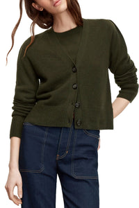 Solene Cashmere Cardigan in Loden
