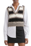 Spear Mixed-Media Sweater