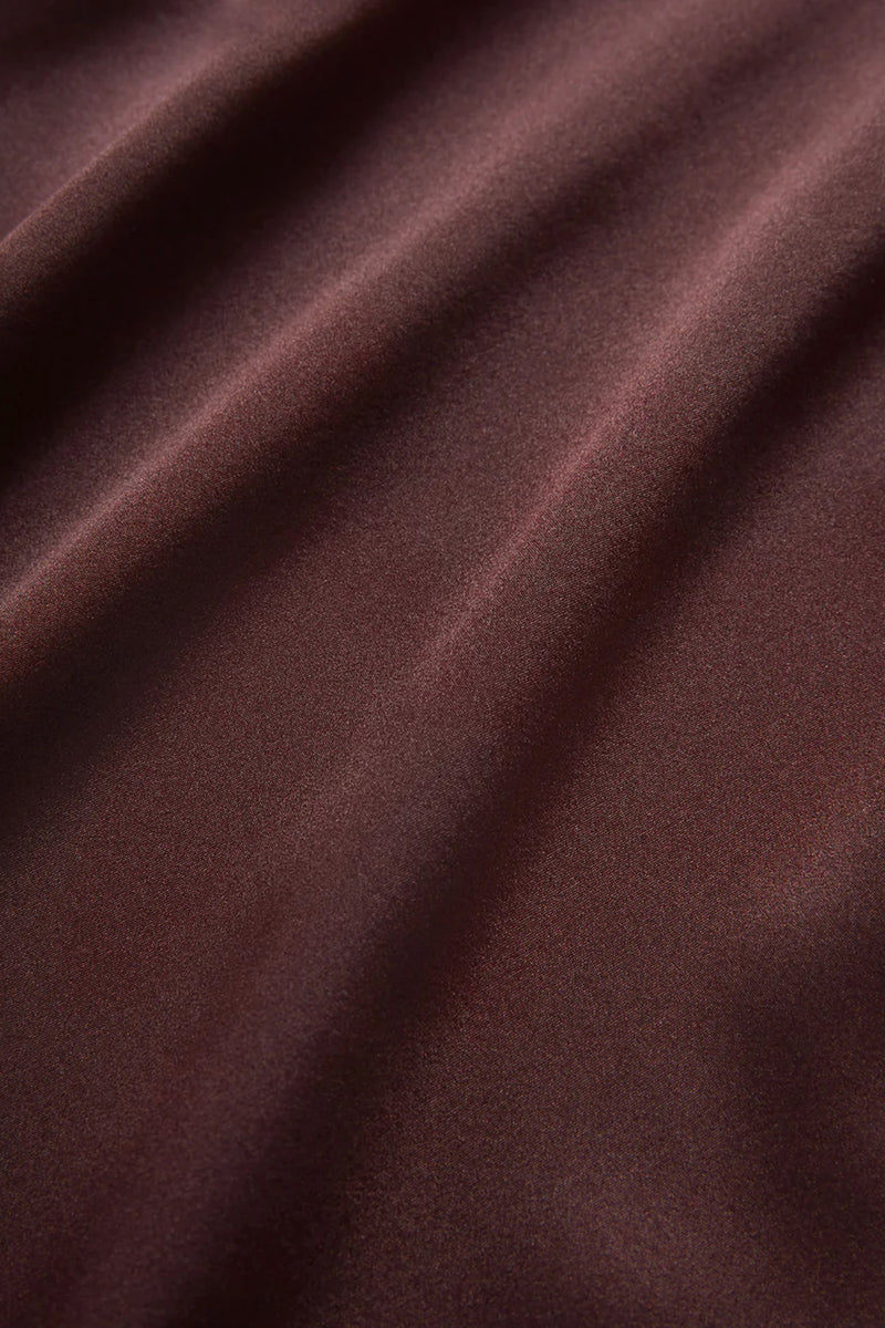 Tam Silk Sleeveless Top in Dark Currant