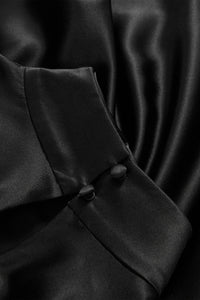 Tam Silk Sleeveless Top in Black
