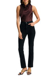 Tam Silk Sleeveless Top in Dark Currant