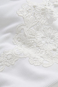 Narcisa Embroidered Tank Top in White