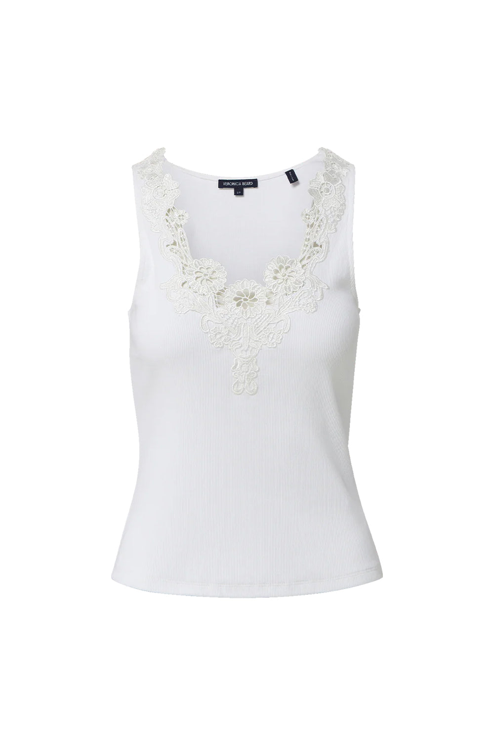 Narcisa Embroidered Tank Top in White