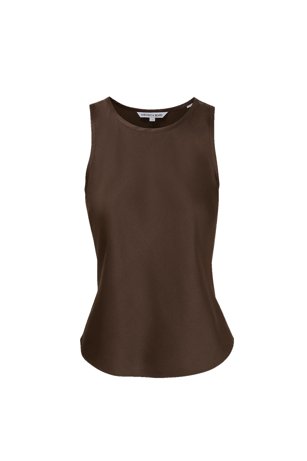 Sabrina Silk-Blend Tank Top in Espresso
