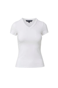 Devin V-Neck T-Shirt in White