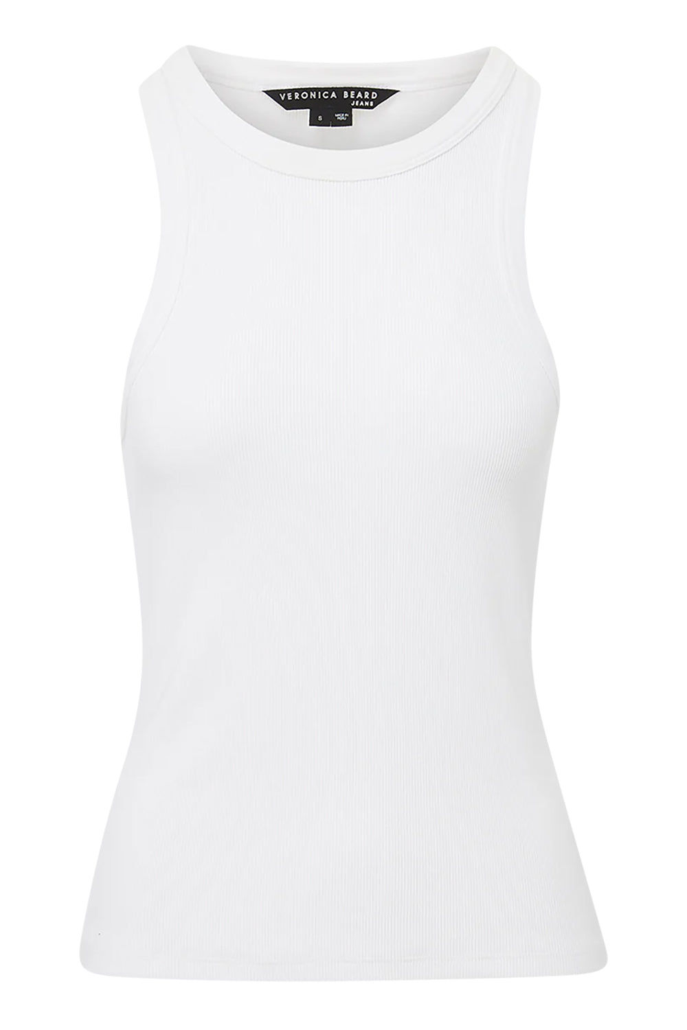 Jordyn Cropped Tank Top in White