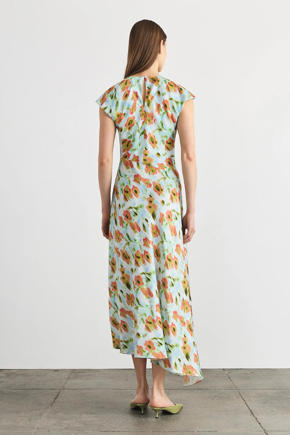 Violeta Dress in Powder Blue Multi