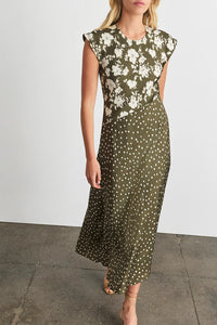 Violeta Dress in Fern Cream Multi