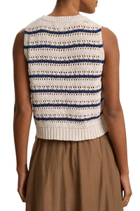 Calista Sweater in Chalk Marine