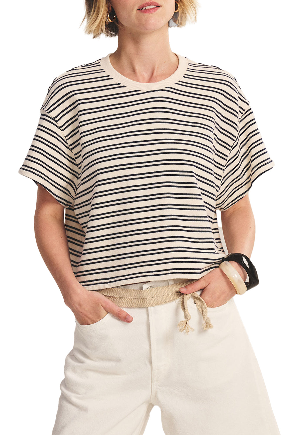 Brissa Sweatershirt in Natural Navy