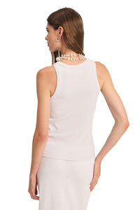 Cruz Tank Top in White