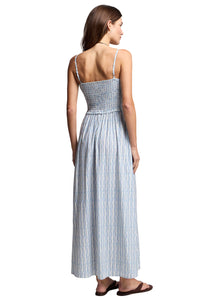Senara Dress in Watercolor Stripe
