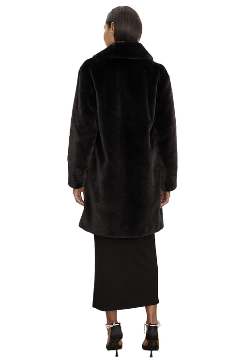 Evalyn Lux Faux Fur Long Coat