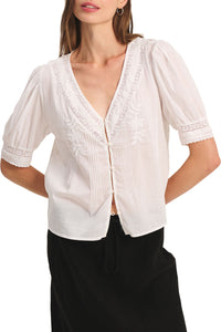 Mavis Top in White