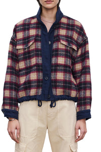 Norah Brushed Plaid Jacket