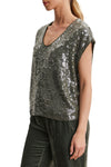 Elorie Top in Gunmetal