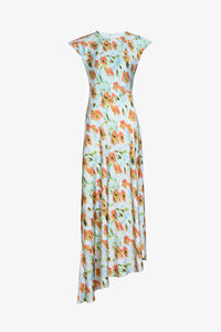 Violeta Dress in Powder Blue Multi
