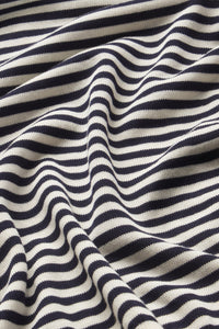 The Striped Knit Sweater in Cream Multi