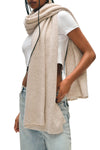 Cashmere Travel Wrap in Sandwisp Heather