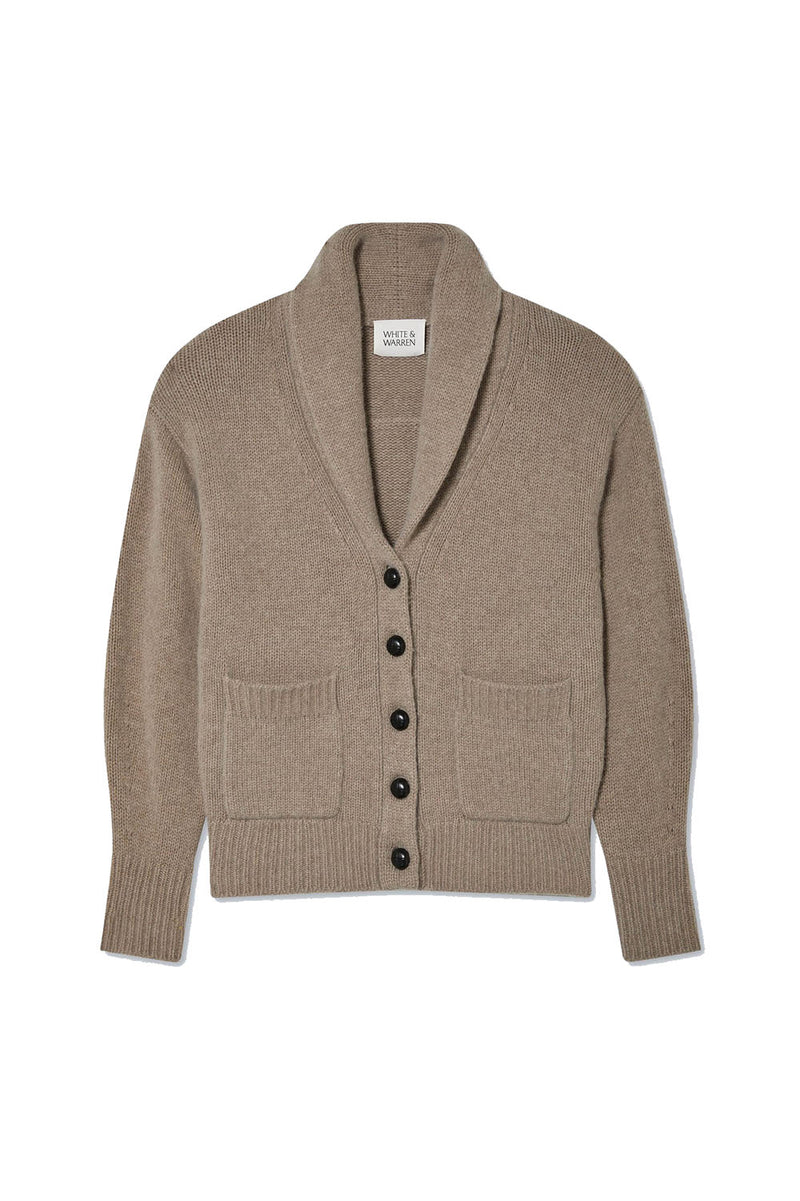 Cashmere Blend Luxe Fringe Coatigan in Ivory