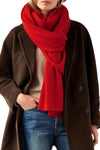 Cashmere Scarf in Crimson