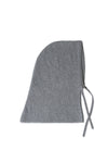 Cashmere Ribbed Balaclava in Grey Heather