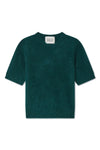 Brushed Cashmere Tee in Tealwood Green