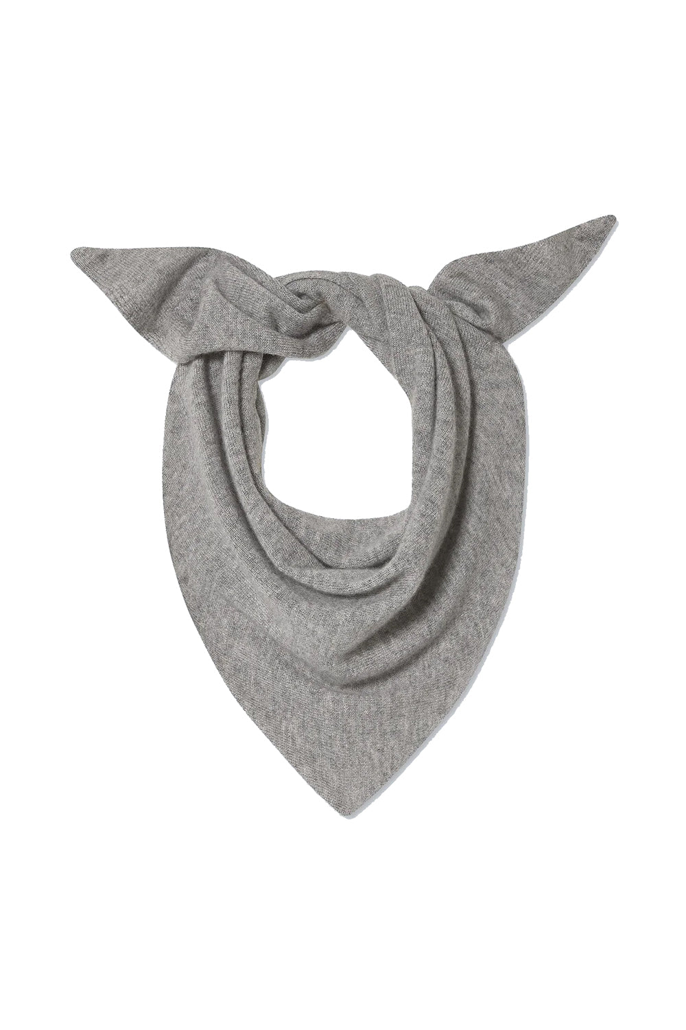 Cashmere Neckerchief in Grey Heather