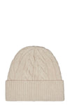 Cashmere Cable Beanie in Natural Heather