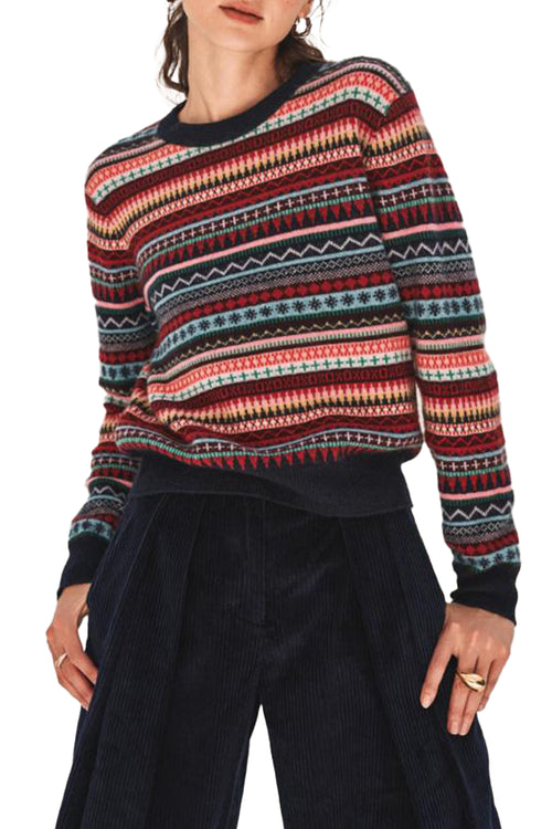 Cashmere Fair Isle Crewneck