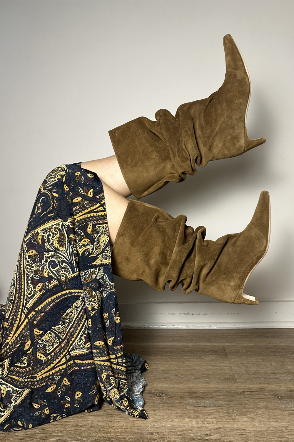 Wally Slouch Boot in Cigar