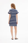 Waverly Dress in Maritime Blue White Multi
