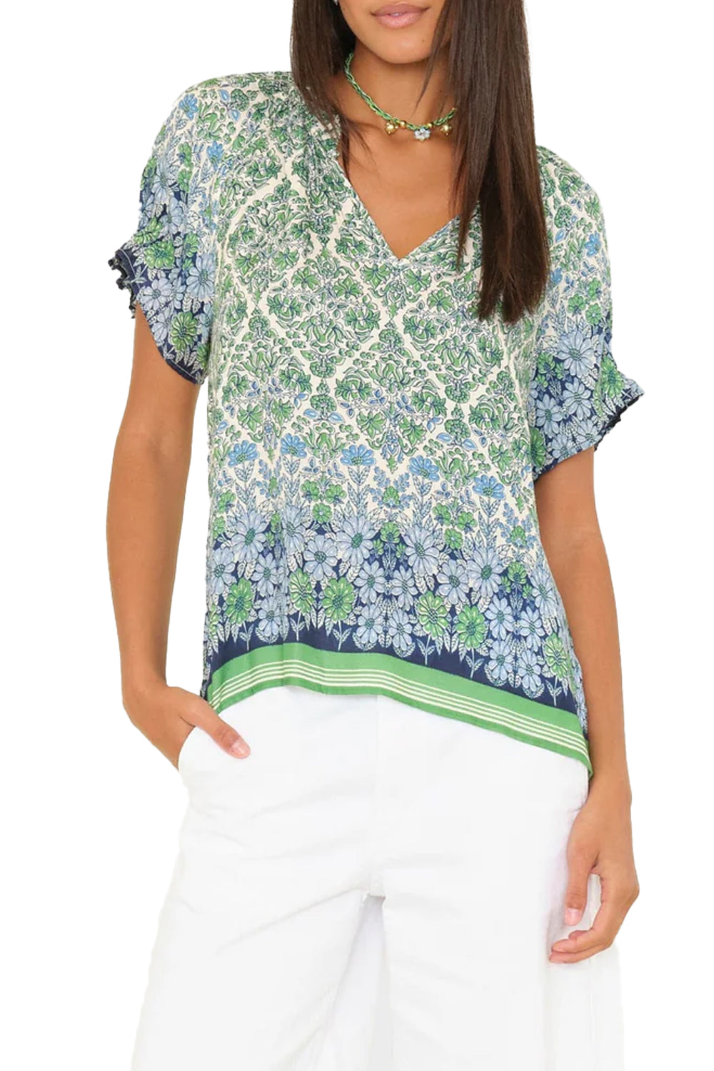 Aivey Top in Blue Mint