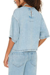 Austin Denim Top in Atlantic