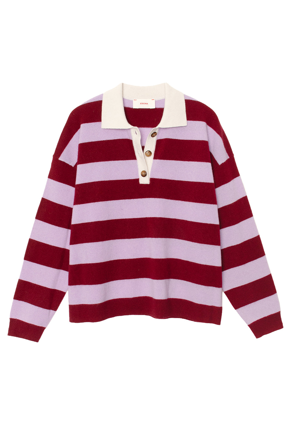 Braxton Sweater in Garnet Petal