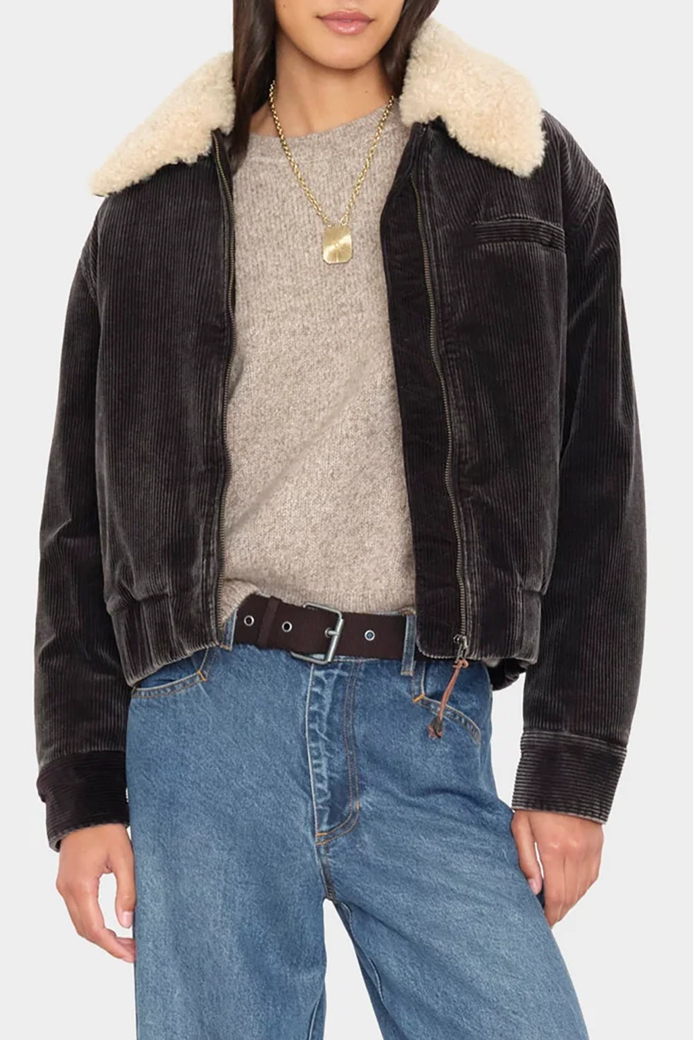 Bradley Jacket in Black Flint