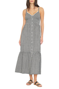 Greta Dress in Black Sand
