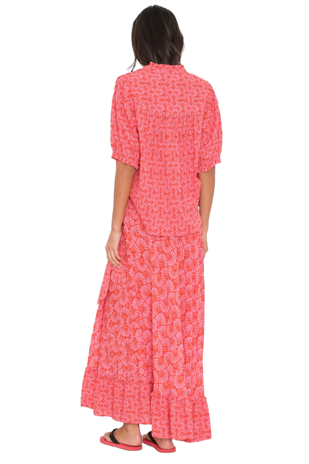 Janey Skirt in Ruby Shell