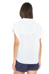 Lexi Embroidered Shirt in White