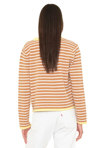 Maxwell Sweater in Camel Stripe